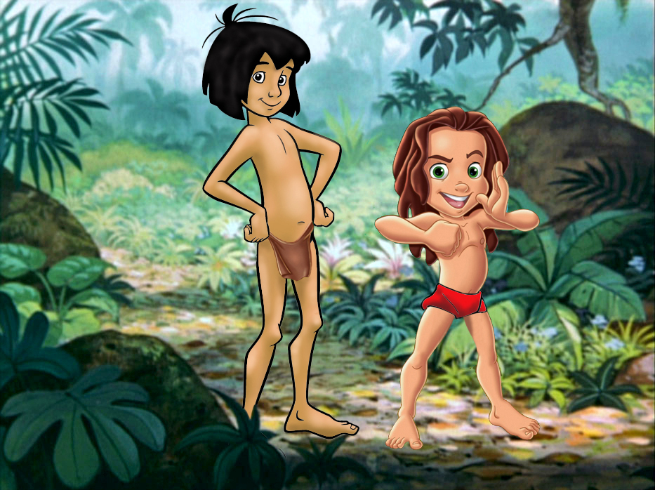 Mowgli y Tarzán 
